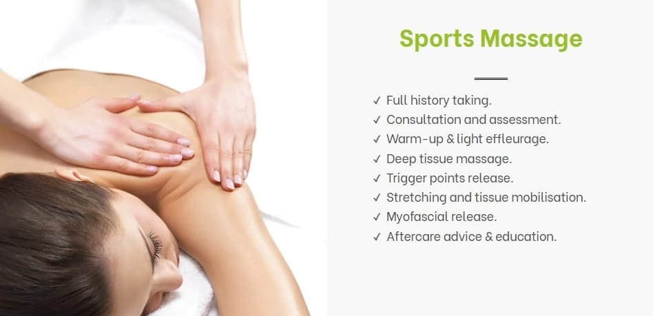sports massage and myofascial release